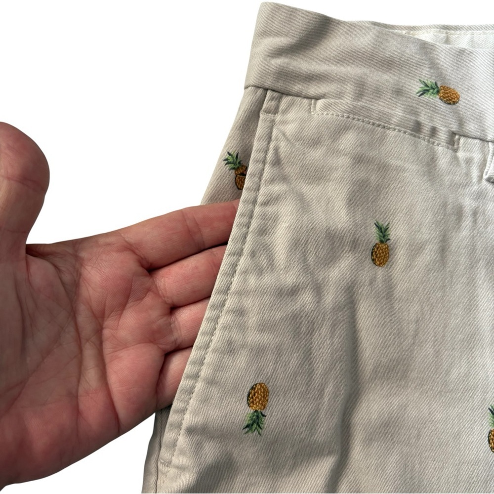 OLD NAVY Men’s Pineapple Print Cotton Shorts in Lt. Tan Size 32 — FUN!!! - Picture 5 of 7